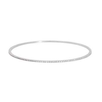 Bangle with diamonds totaling approx. 0.70 ct, 