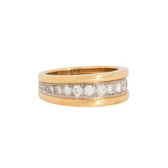 Band ring with 15 diamonds totaling 0.95 ct (eng.),