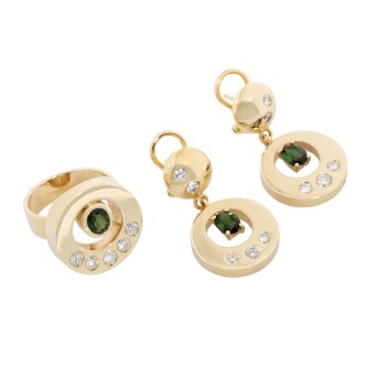 Schmuckset Ring und Ohrringe