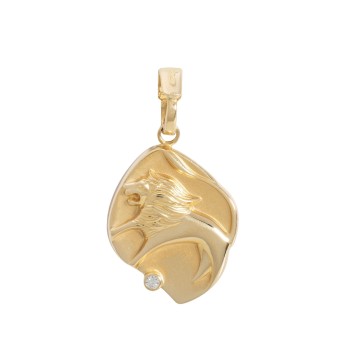 Anhänger Sternzeichen 'Löwe' mit Brillant,