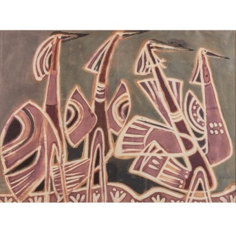 BRENNER, W. (artist of the 20th century), &quot;Fremde Vögel&quot;,