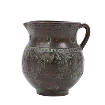 Bronze jug, 20th century.