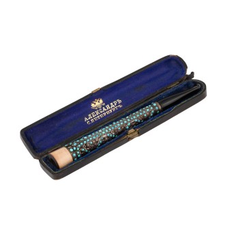 ST. PETERSBURG Zigarettenspitze, 84 zolotniki, um 1900.