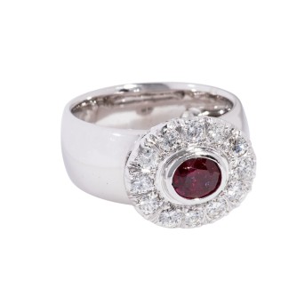 JACOBI JACOBI Ring mit Rubin und Brillanten