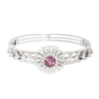 Feine Armspange mit Spinell 3,35 ct,