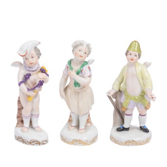 AUGARTEN / WIEN, 3 Amoretten,