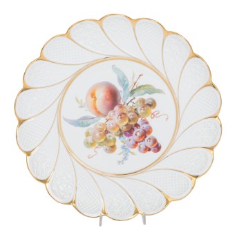 MEISSEN MEISSEN 'Prunkteller' um 1900, 1.Wahl,
