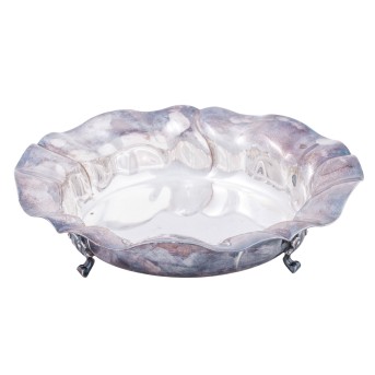 GEBRÜDER DEYHLE 'Anbietschale' 830er. Silber, 20. Jh.