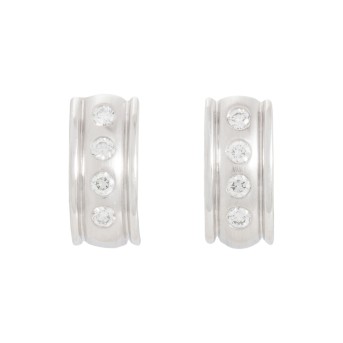 Ohrstecker mit Brillanten, zus. ca, 0,40 ct,