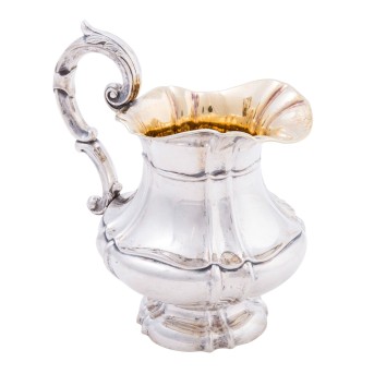 DEUTSCH 'Größe Sahnegießer' 13 Lot Silber, 19.Jh.