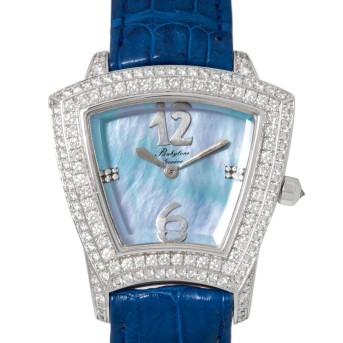 BABYLONE GENÉVE exceptional ladies' watch 'Mother-of-pearl & factory diamonds'.