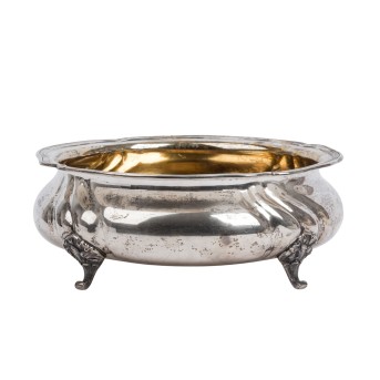 GERMANY &quot;Silver bowl by Schnauffer Dresden&quot; 800 silver, around 1900.