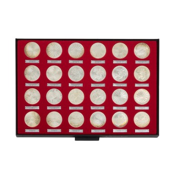 BRD  /SILBER - 24 x 10 DM Olympische Spiele München 1972,