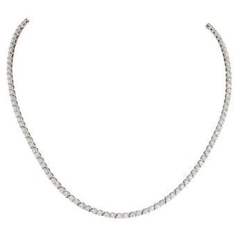 TIFFANY & CO necklace with 128 brilliant-cut diamonds, approx. 7.6 ct in total 