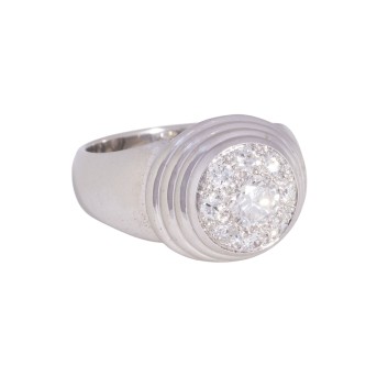 Ring mit Diamanten von zus. ca. 1 ct,