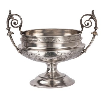 ÖSTERREICH-UNGARN Kleine Fußschale, 800 Silber, um 1867-1872,