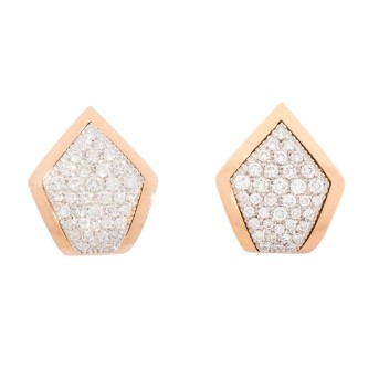 Earrings with diamonds totaling approx. 1 ct, 