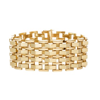 Bracelet, pinned, frosted, 