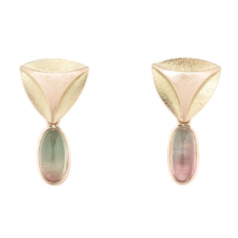 Paar Ohrhänger mit 2 Turmalinen,
