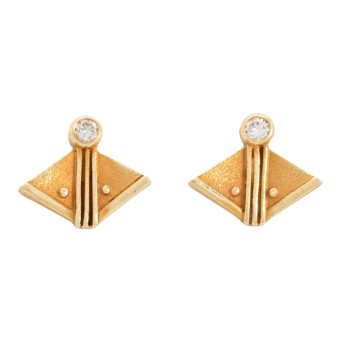 Paar Ohrstecker mit 2 Brillanten,