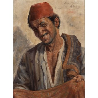 MÜLLER, FRITZ (1897-), "Orientalischer Stoff- und Teppichhändler",