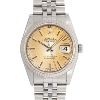 ROLEX Datejust 36 Ref 16234 'LC100' men's watch from 1999, box and papers. 