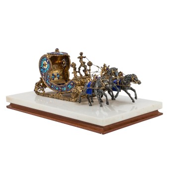 RUSSLAND Troika, 88 Zolotniki, 1. Hälfte 20. Jh.,