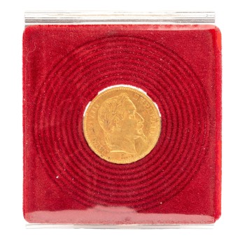 Frankreich /GOLD - Napoleon III. 20 Francs 1867 BB