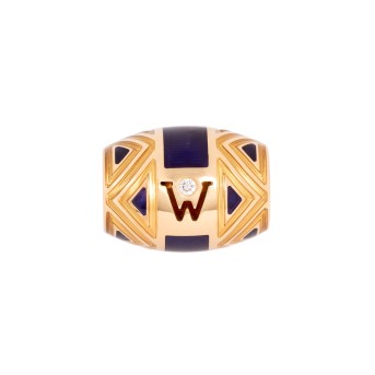 WELLENDORFF WELLENDORFF Ronde mit dunkelblauem Email