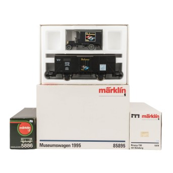 MÄRKLIN 3tlg Konvolut Güterwagen, Spur 1,