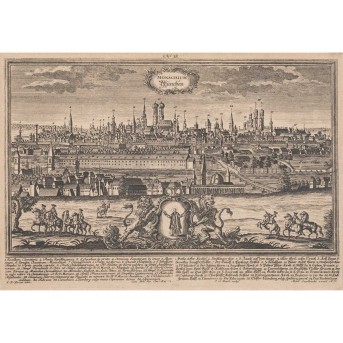 ENGELBRECHT, MARTIN after F. B. WERNER (18th century), &quot;Monachium - Munich&quot;,