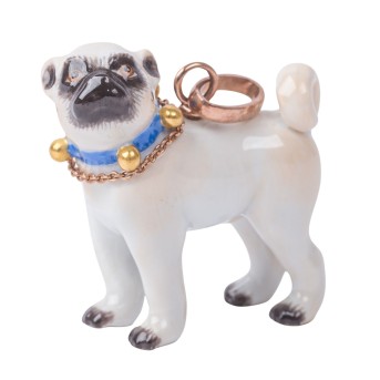 MEISSEN, Mops-Anhänger „Blue Edition“, 20.Jh.,