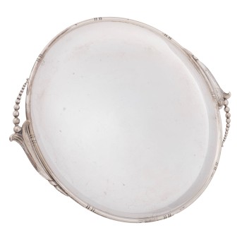 WOODSIDE STERLING CO, New York, Rundplatte, 925 Silber, frühes 20. Jh.