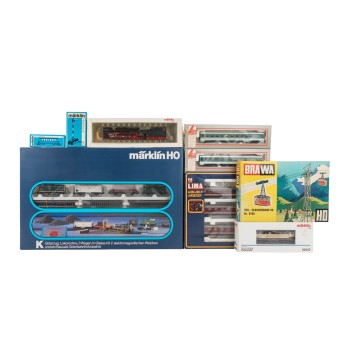 MÄRKLIN/LIMA/BRAWA set of locomotives and accessories, H0 scale,