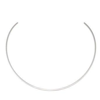 Omega choker, matted/polished,