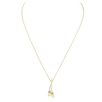 Kette und Anhänger mit 4 Zirkonia