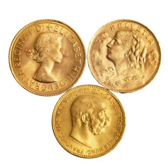 3-tlg. Mix-Lot in GOLD mit insg. ca. 19 g Feingold