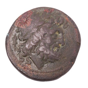 Italien/ Bruttium - Bronzedrachme 3.Jh.v.Chr., die Brettier,