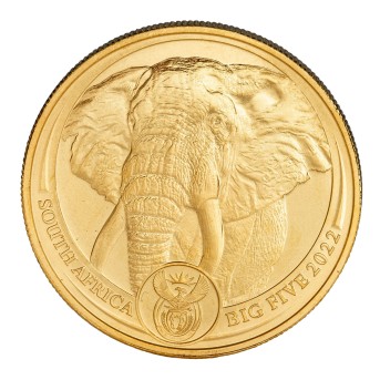 Südafrika /GOLD - 1 Unze Big Five, Elefant 2022