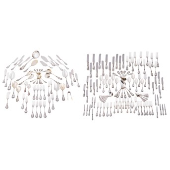 BRUCKMANN BRUCKMANN umfangreiches Speisebesteck f. 12 Personen, 800 Silber, frühes 20. Jh.