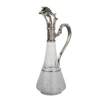 DEUTSCHLAND Karaffe mit Silbermontur, frühes 20. Jh.