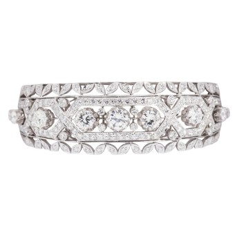 SOWJETUNION üppiger Armreif mit Brillanten