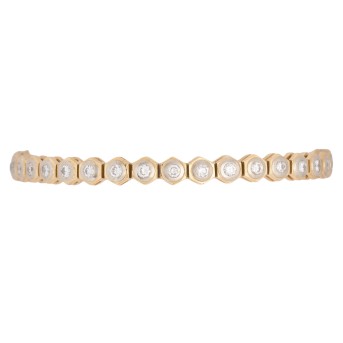 Rivière bracelet with diamonds 