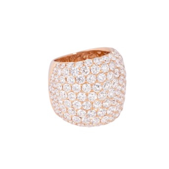 Ring mit zahlreichen Brillanten zus. ca. 10,4 ct,