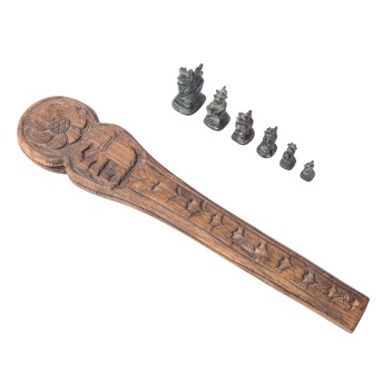 Set of 6 bronze weights in animal form. SOUTHEAST ASIA.