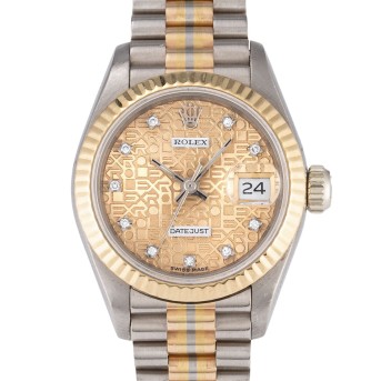 ROLEX ROLEX Lady Datejust 26 Tridor Ref 69179 Damenuhr von ca. 1989.