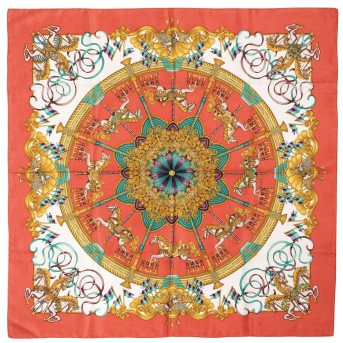 HERMÈS silk carré 'LUNAPARK', 