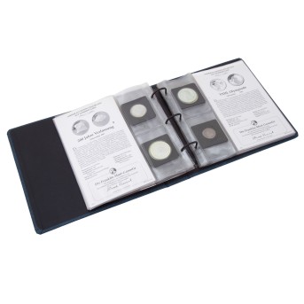 Small collection of silver commemorative coins from the USA in an album.