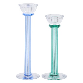 KOSTA BODA KJELL ENGMAN FÜR KOSTA BODA, Paar Kerzenleuchter 'Filippa' 1989