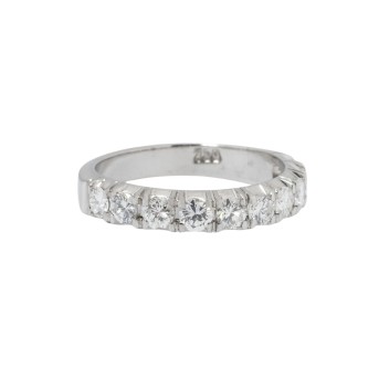 Memo ring with 10 diamonds